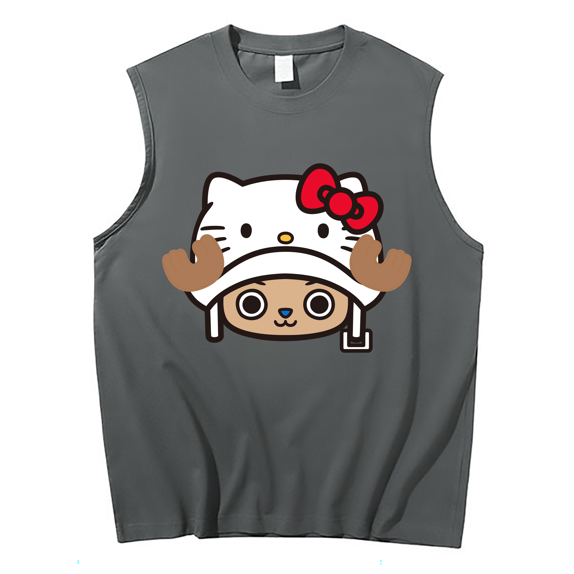 （画像用） Hello Kitty ハローキティ コットン100％タンクトップ（フロントプリント）
